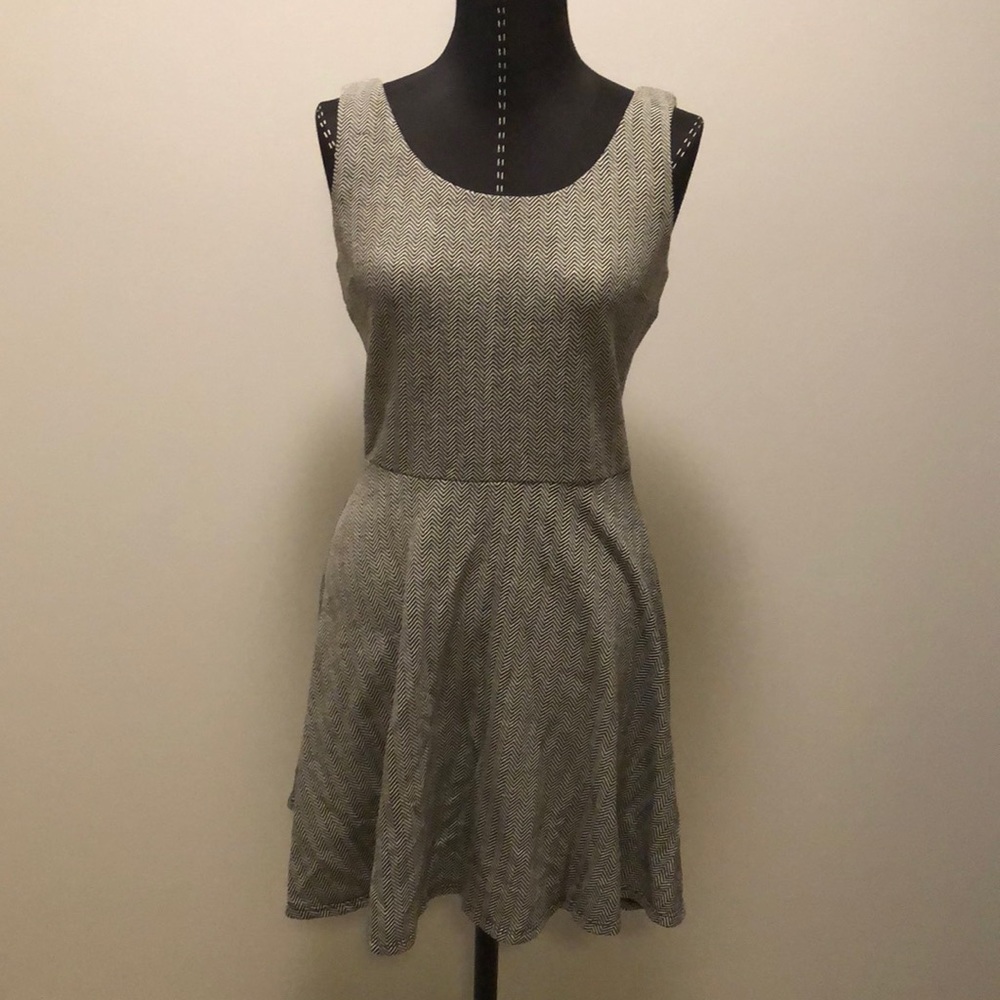 Small herringbone A line dress